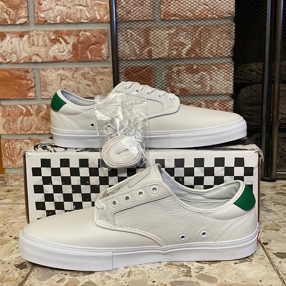 Vans Chima Ferguson Sport Vtg white leather Green - Picture 2 of 10